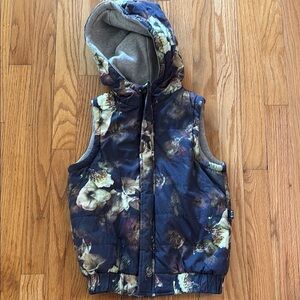 Hubble + Duke 8 Australian Brand organic Floral Hooded Kids Vest great condition